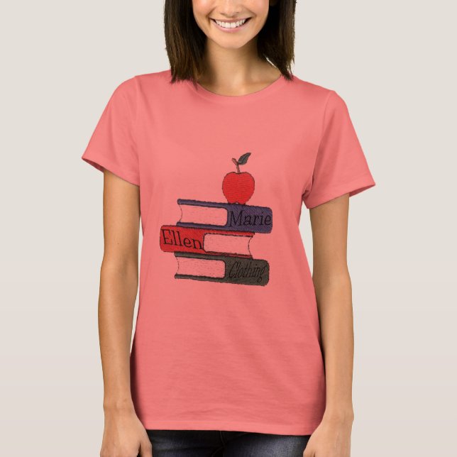 Bücherapfel T-Shirt (Vorderseite)