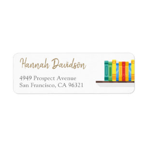 Bücherliebhaber Bibliothekar Bibliophil Absender