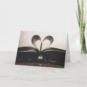 Bücherliebhaber Buchiges Valentinstag  Feiertagskarte