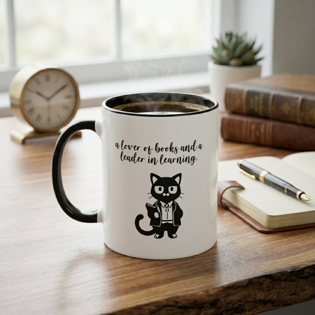 Bücherliebhaber Führer im Lernen Erzieher Tasse (Von Creator hochgeladen)
