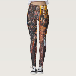 Bücherliebhaber Gebrauchtbuchhandlung Regale mit B Leggings