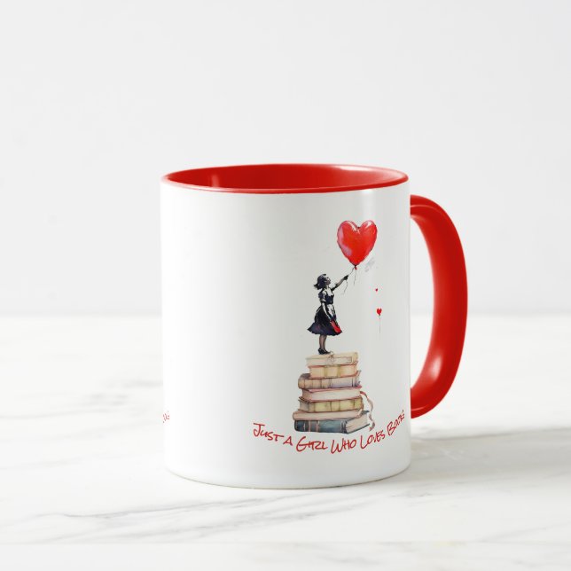 Bücherliebhaber-Kaffeetasse Tasse (VorderseiteRechts)