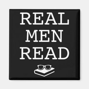 Bücherliebhaber Lehrer - lesende Männer Jungen - l Magnet