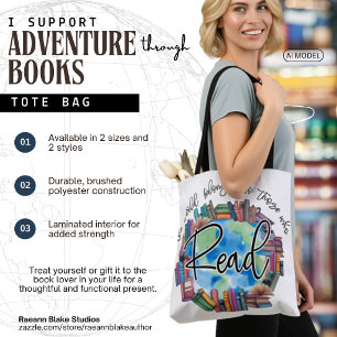 Bücherliebhaber "lesen" Polyester-Tragetasche mit