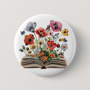 Bücherliebhaber Leser Schriftsteller Bibliophile D Button