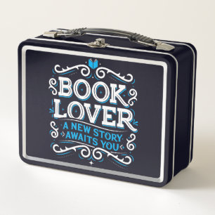 Bücherliebhaber-Lunchbox Metall Brotdose