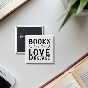 Bücherliebhaber Lustiger Buchliebhaber-Spruch Button