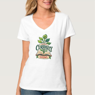 Bücherliebhaber Neugier Garten Lehrer Bibliothekar T-Shirt