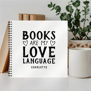 Bücherliebhaber sagen Personalisiertes Spiralblock Notizbuch