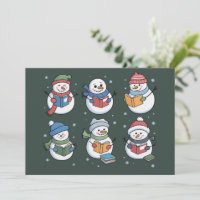 Bücherliebhaber Schneemann Lesegeschenk Lehrer Win