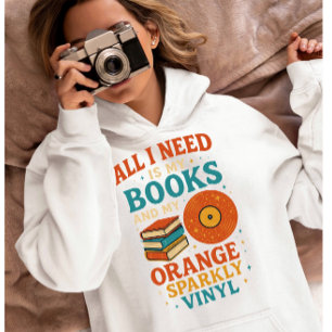 Bücherliebhaber-Shirt, alles was ich brauche sind Hoodie