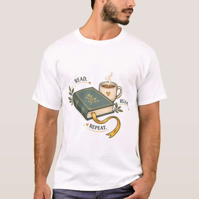 Bücherliebhaber T-Shirt (Vorderseite)