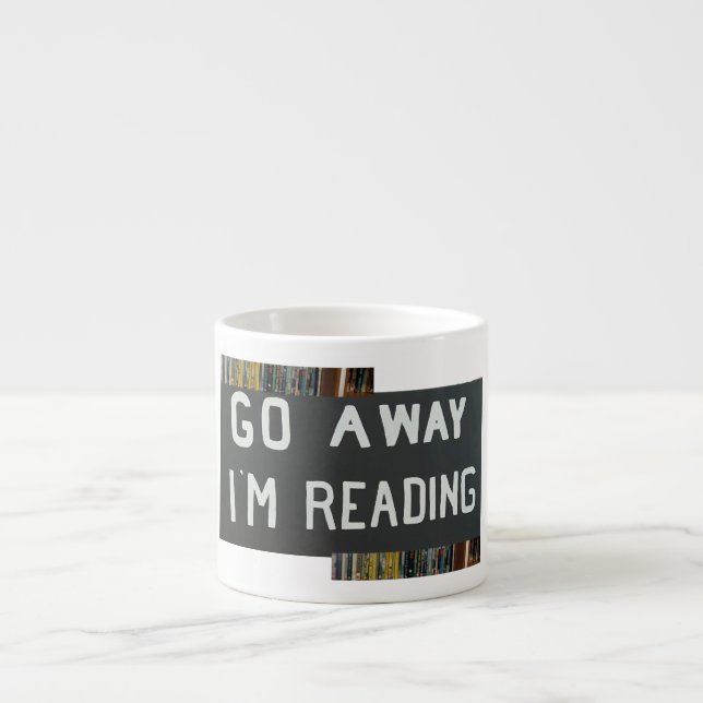 Bücherliebhaber-Tasse Espressotasse (Vorderseite)