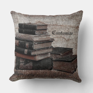 Bücherliebhaber Vintage Kissen