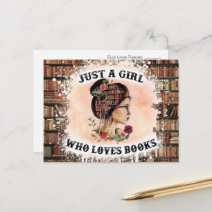 Bücherliebhabers Freude Postkarte