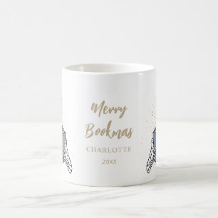 Bücherliebhabers Frohes Buchweihnachtsfest Skelett Kaffeetasse