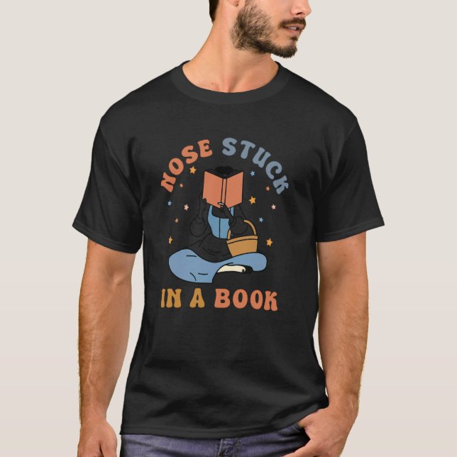 Büchernase, Bücherliebhaber T-Shirt (Vorderseite)