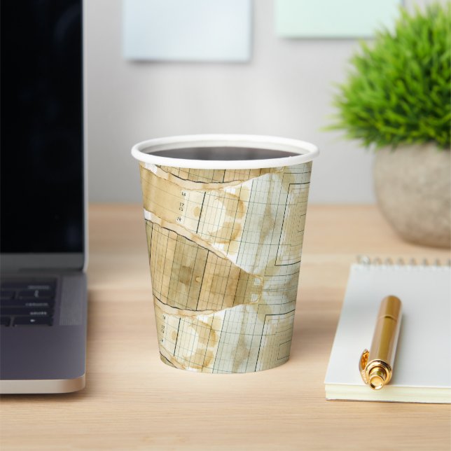 Bücherpapier für die Kaffeekanne Pappbecher (InSitu)