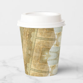 Bücherpapier für die Kaffeekanne Pappbecher