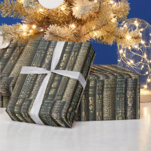 Bücherparadies Bibliophile Geschenkpapier