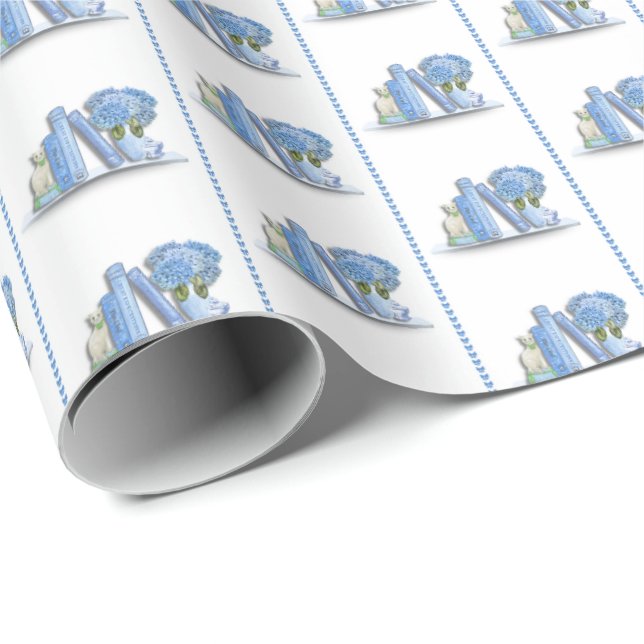 Bücherregal-Einwickelpapier Geschenkpapier (Rolleneckpunkt)