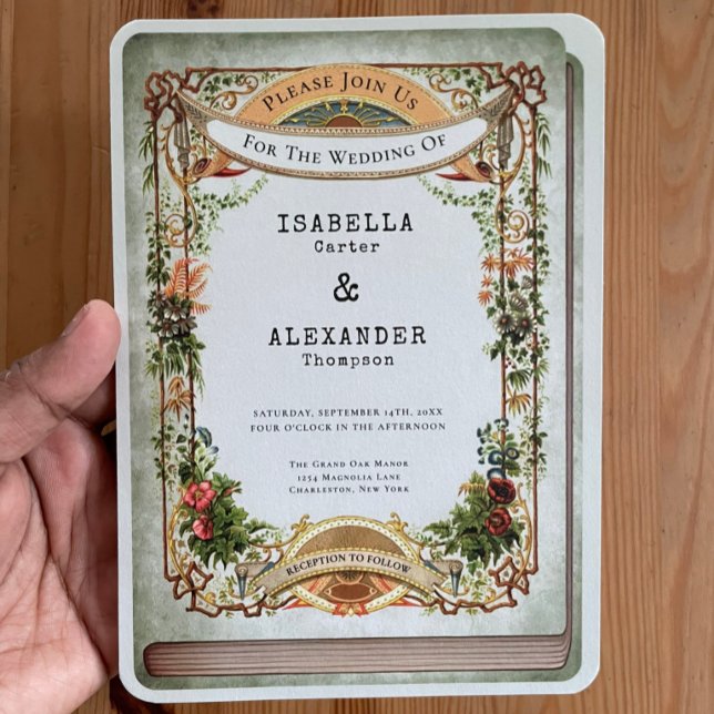 Bücherregal Grüne Verzauberungsbibliothek Storyboo Einladung (Von Creator hochgeladen)