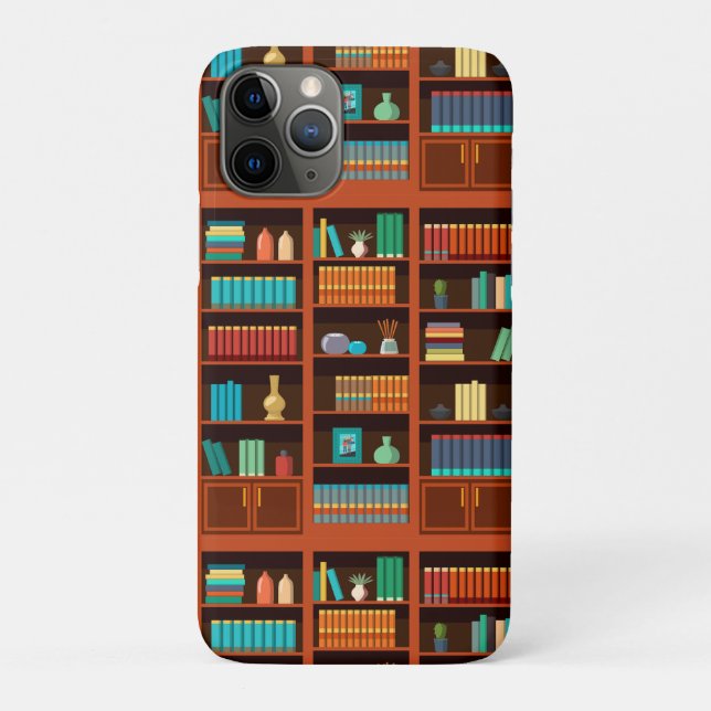 Bücherregal-Illustration  Case-Mate iPhone Hülle (Rückseite)