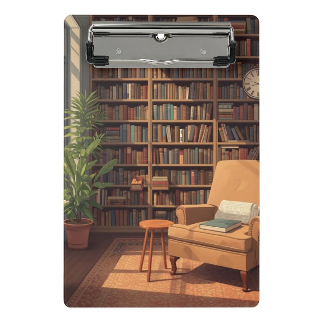 Bücherregal Mini Klemmbrett (Vorderseite)