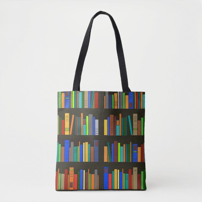 Bücherregale Tote Bag (Vorderseite)