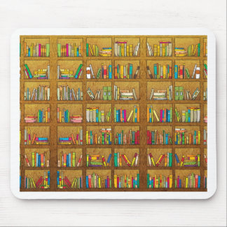 Bücherregalmuster Mousepad