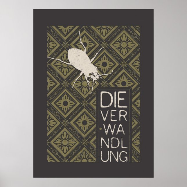 Büchersammlung Kafka Die Metamorphose Poster (Vorne)