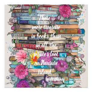 Bücherstapel Fotodruck