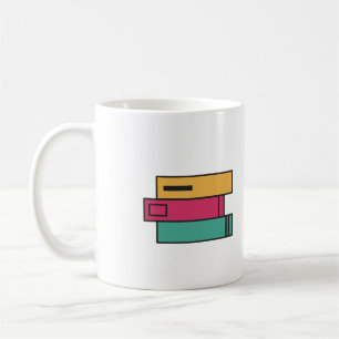 Bücherstapel Kaffeetasse