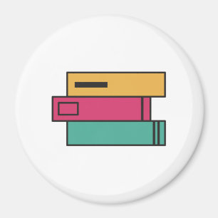 Bücherstapel Magnet