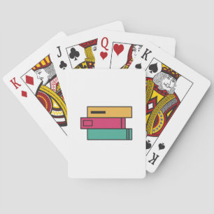 Bücherstapel Spielkarten