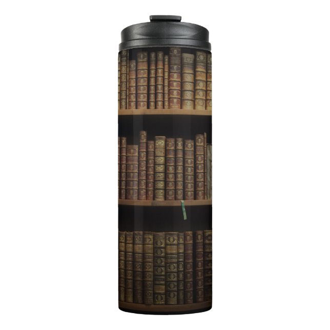 Bücherumschlag Thermosbecher (Vorderseite)