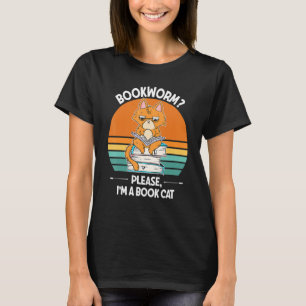 Bücherwurm bitte ich bin eine Buchkatze T-Shirt