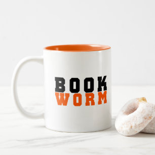 Bücherwurm, Bücherliebhaber Zweifarbige Tasse