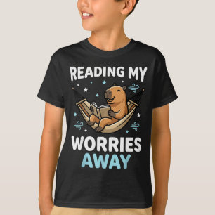 Bücherwurm Capybara Buch - lesende Männer Frauen K T-Shirt