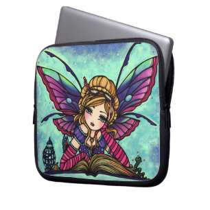 "Bücherwurm-feenhafte" Fantasie-Kunst-Hülse Hannah Laptopschutzhülle