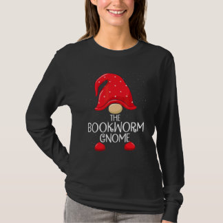 Bücherwurm-Gnom-Matching-Familien-Gruppen-Weihnach T-Shirt