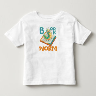 Bücherwurm Kinder Kleinkind T-shirt