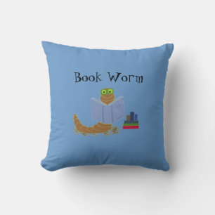 Bücherwurm Kissen