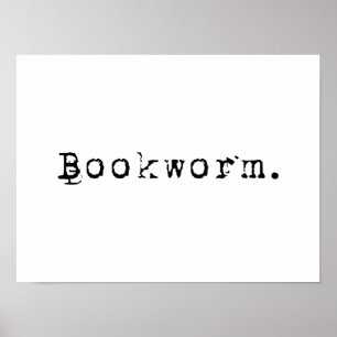 Bücherwurm Poster