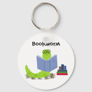 Bücherwurm Schlüsselanhänger
