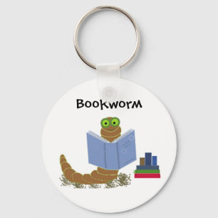 Bücherwurm Schlüsselanhänger