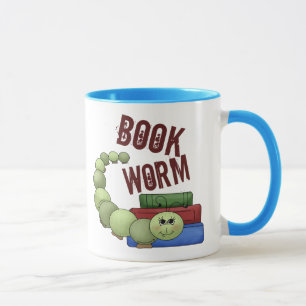 Bücherwurm Tasse