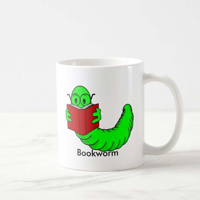 Bücherwurm-Tasse Tasse (Rechts)