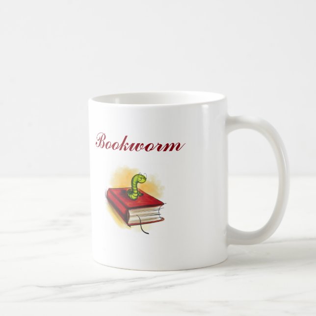 Bücherwurm-Tasse Tasse (Rechts)