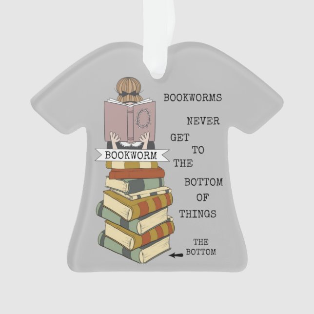 Bücherwürmer - Ansteckung der Bücher Ornament (Vorderseite)